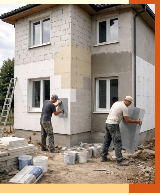Утепление дома из газобетона в Барнауле от 4249 руб./м² — заказать у ТепломастерБрн